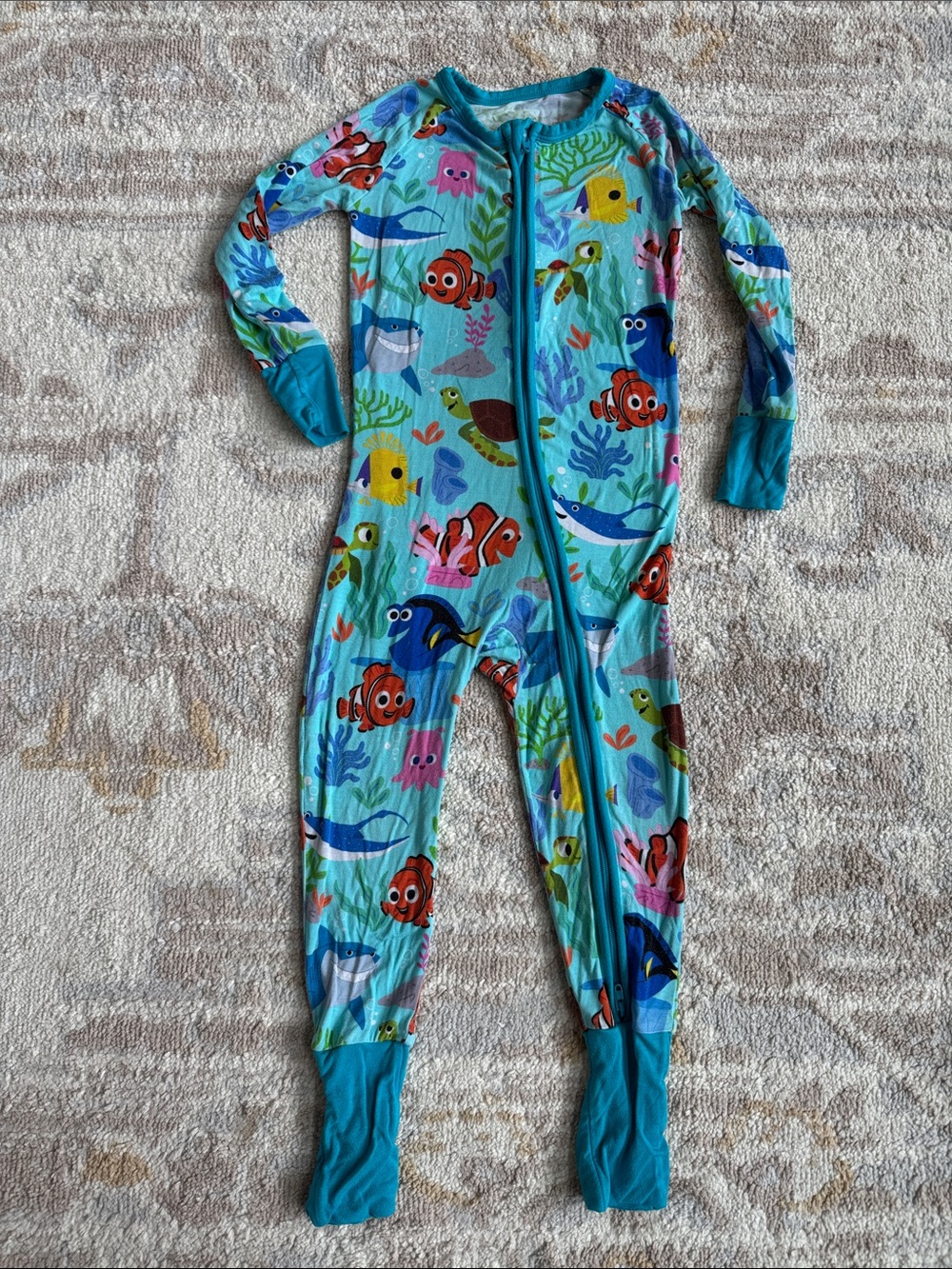 Little Sleepies 18-24 month finding Nemo onesie pajamas zippy